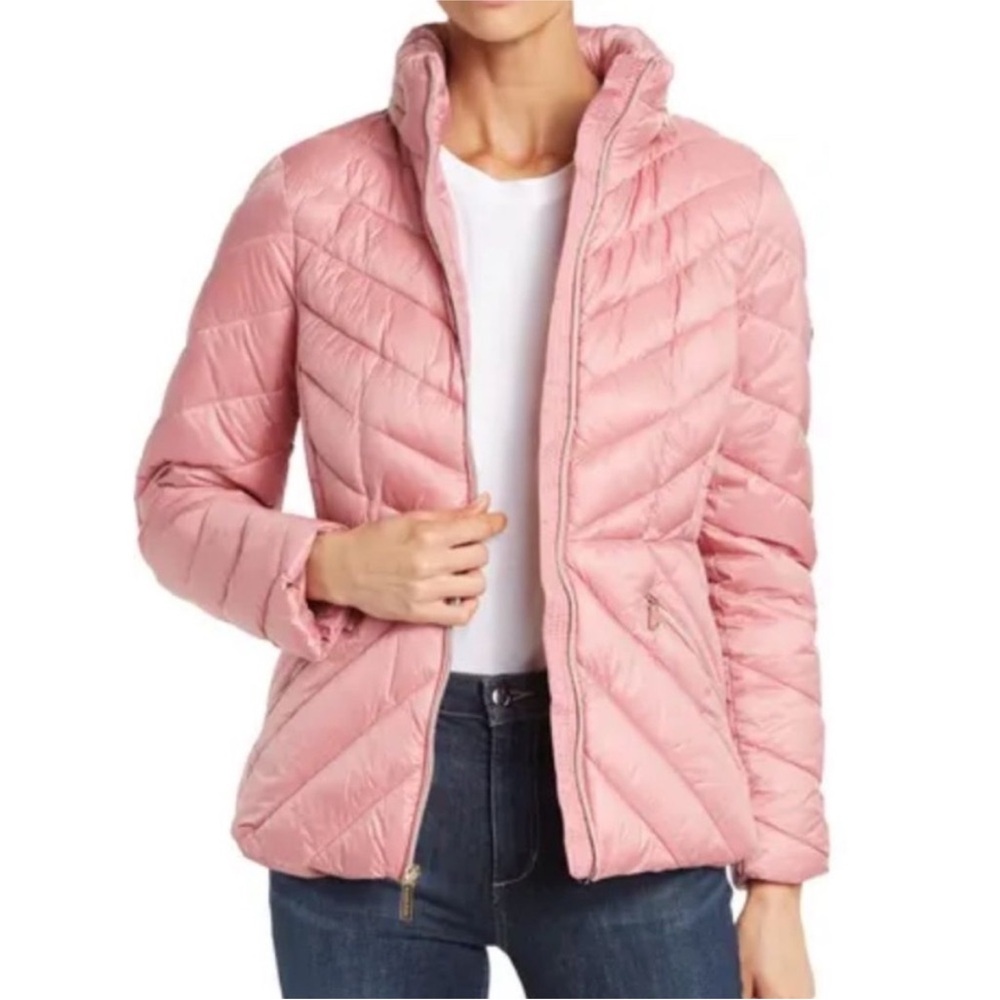 Michael Kors Light Pink Puffer Coat